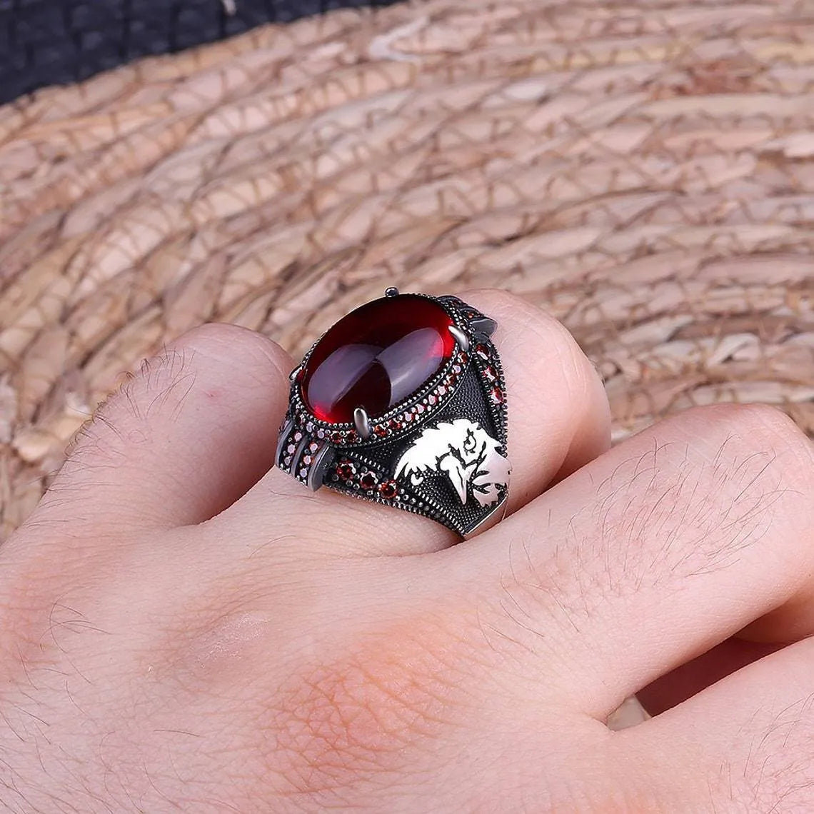 Scorpion Eagle Men's Ring